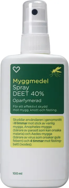 Hjärtats Myggmedel DEET 40% Spray 100 ml Hjärtats