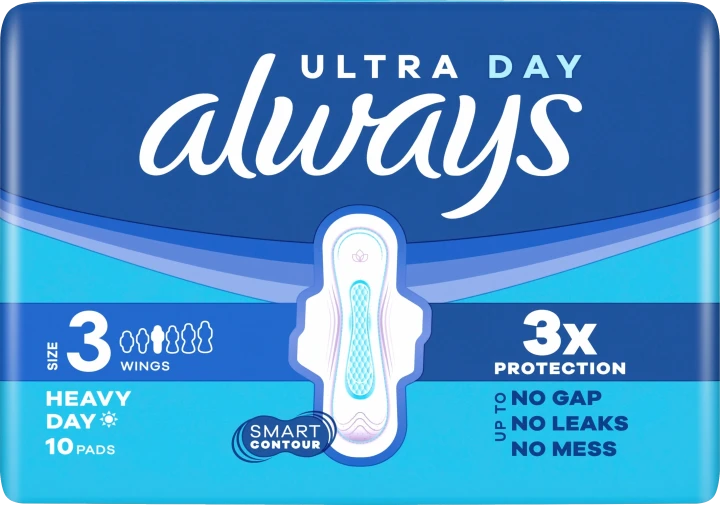 Always Ultra Day & Night Bindor Stl 3 Med Vingar 10 st Always