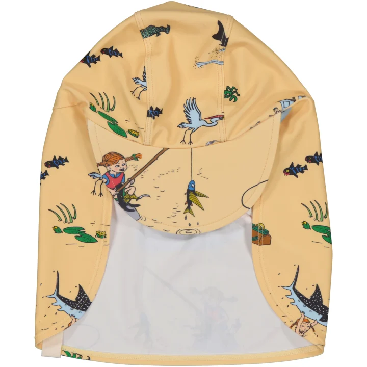 Geggamoja Pippi Långstrump UV-Hat Soft Yellow 10 mån-2 år Geggamoja