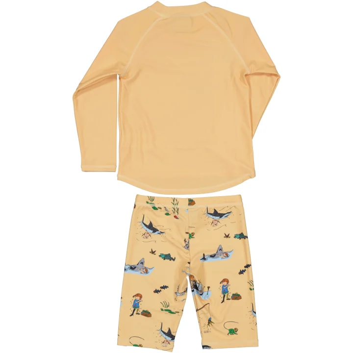 Geggamoja Pippi Långstrump UV-Set Gul 74/80 Geggamoja