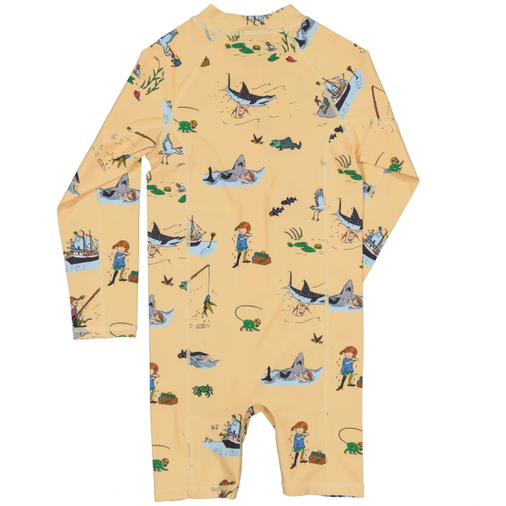 Geggamoja Pippi Långstrump UV-Dräkt Gul  122/128 Geggamoja