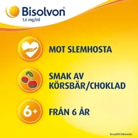 Bisolvon Oral lösning 1,6mg/ml Flaska 200 ml Bisolvon