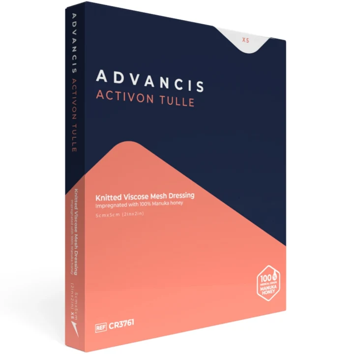 Activon Tulle Viskoskompress med Manukahonung 5x5cm 5 st Activon
