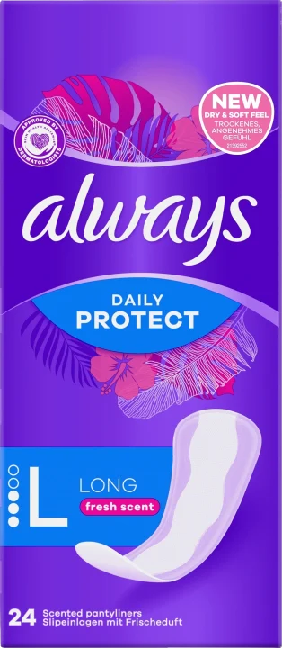 Always Dailies Fresh Extra Protect Large Trosskydd 24 st Always