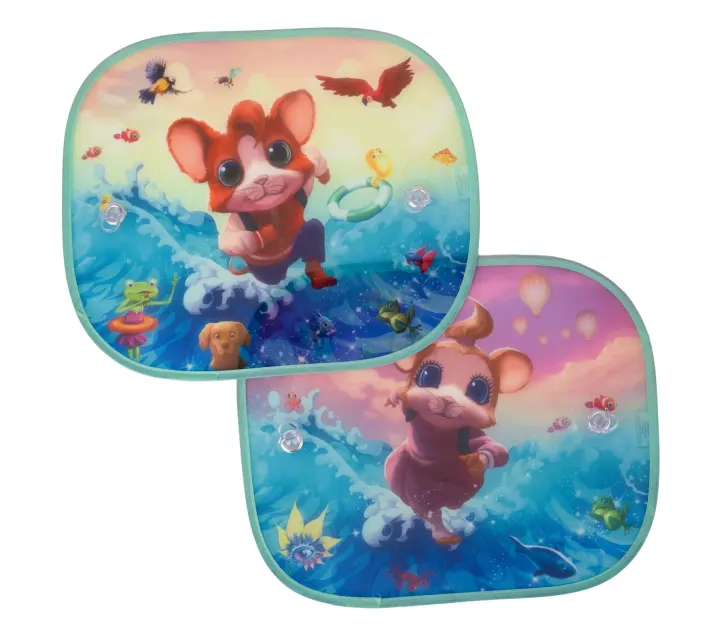 Teddykompaniet Musse & Helium Solskydd För Bilen Teddykompaniet