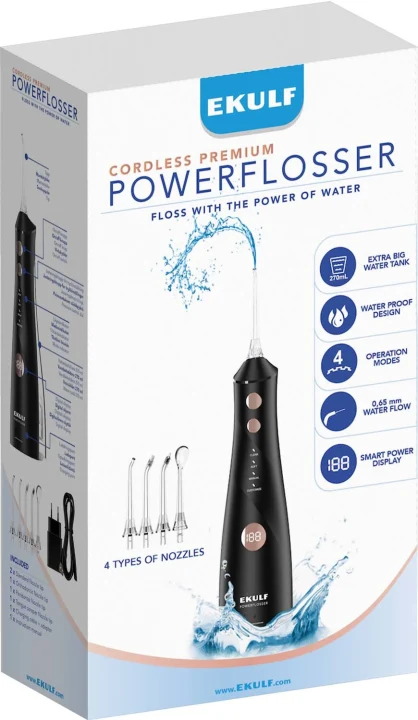 Ekulf PowerFlosser Premium Black Ekulf