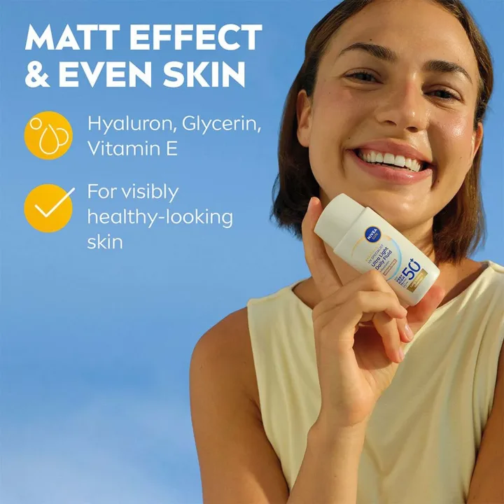 Nivea Sun UV Face Ultra Light Daily Fluid SPF 50+, 40 ml Medium Nivea