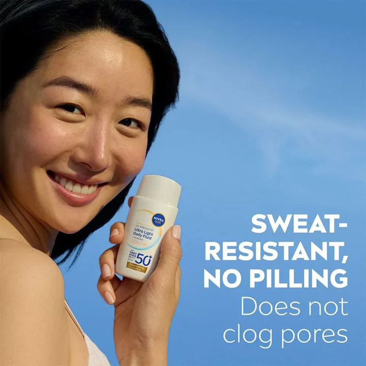 Nivea Sun UV Face Ultra Light Daily Fluid SPF 50+, 40 ml Light Nivea