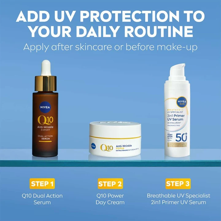 Nivea Sun UV Face 2in1 Daily UV Serum SPF 50+, 30 ml Nivea
