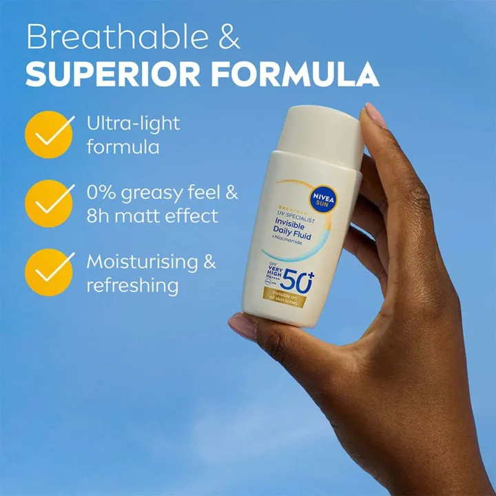Nivea UV Face Specialist Invisible Fluid SPF 50+, 40 ml Nivea