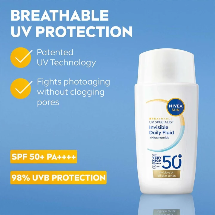 Nivea UV Face Specialist Invisible Fluid SPF 50+, 40 ml Nivea