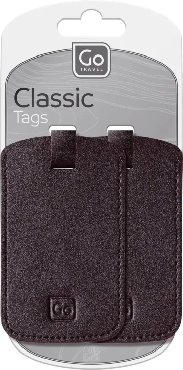 GoTravel Classic Tags Black 2 st GoTravel