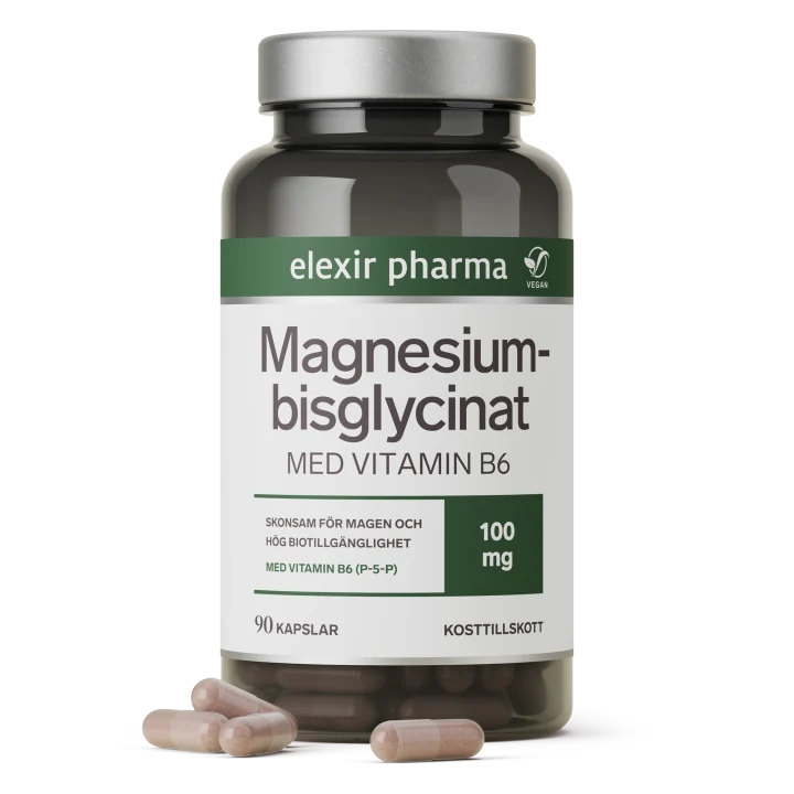 Elexir Pharma Magnesiumbisglycinat 90 kapslar Elexir Pharma