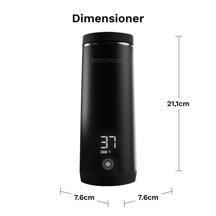 Baby Brezza Superfast Portable Bottle Warmer Black Baby Brezza