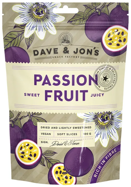 Dave & Jon's Passionsfrukt 100 g Dave & Jons