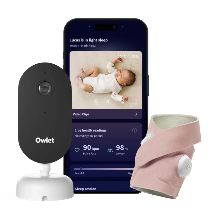 Owlet Dream Duo Sock & Camera Dusty Rose Owlet
