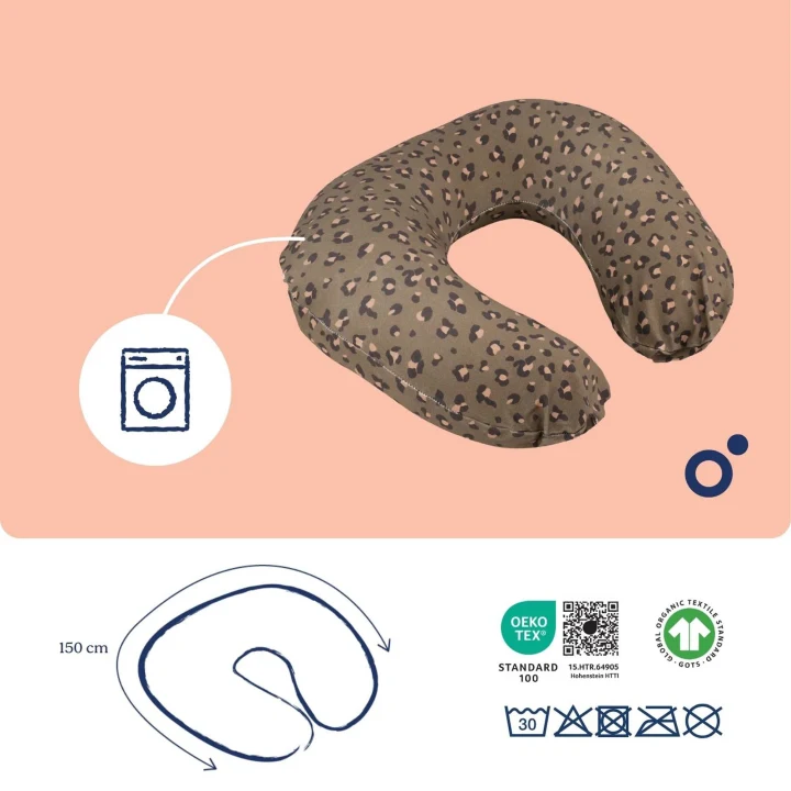 Doomoo Amningskudde Mörk Leopard Doomoo