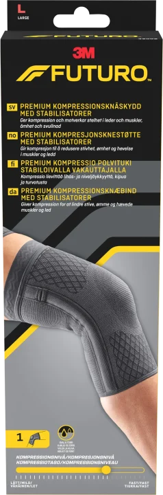 Futuro Premium Kompressionsknäskydd med stabilisatorer L Futuro