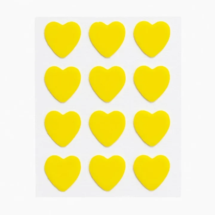 Peggy World Blemish Patches Hearts and Stars Yellow 24 st Peggy World
