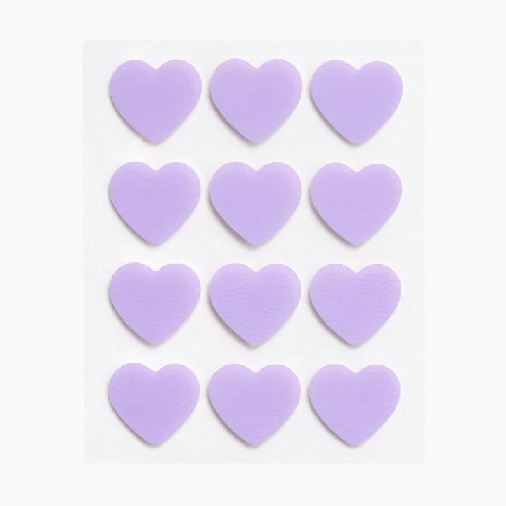 Peggy World Blemish Patches Hearts and Stars Purple 24 st Peggy World