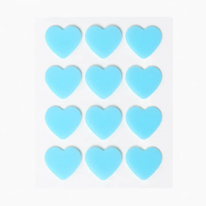 Peggy World Blemish Patches Hearts and Stars Turquoise 24 st Peggy World