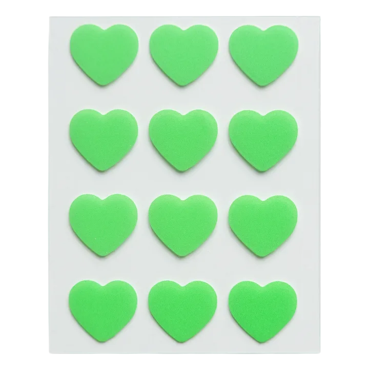 Peggy World Blemish Patches Hearts and Stars Lime Green 24 st Peggy World