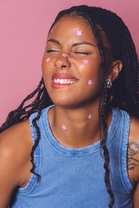 Peggy World Blemish Patches Hearts and Stars Purple 24 st Peggy World