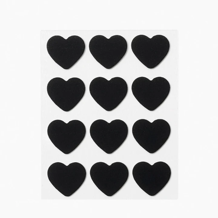 Peggy World Blemish Patches Hearts and Stars Black 24 st Peggy World