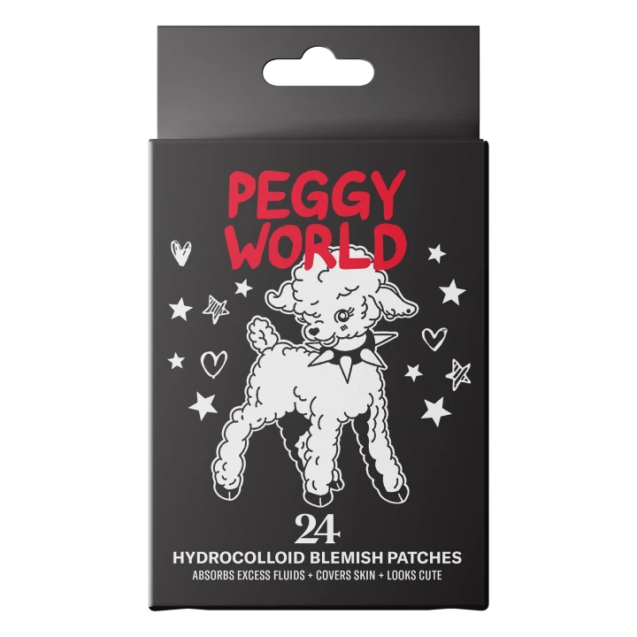 Peggy World Blemish Patches Hearts and Stars Black 24 st Peggy World