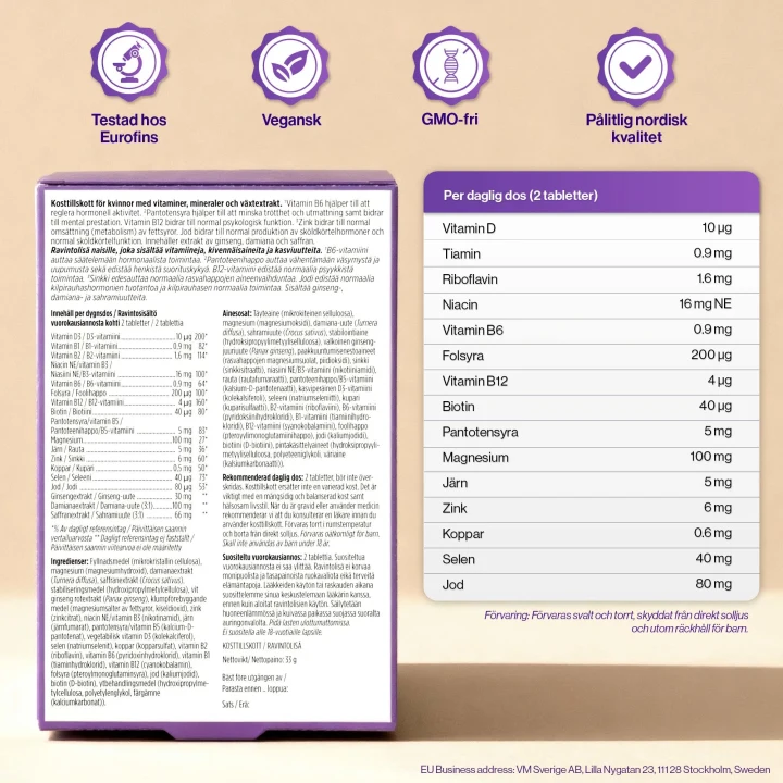 4HER Hormonal Balance 60 tabletter 4HER