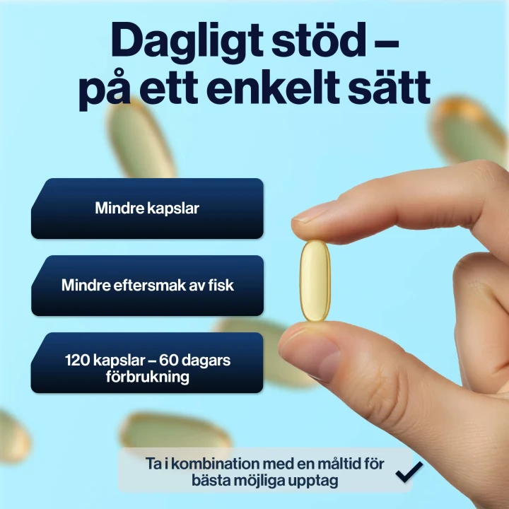 4Him&Her Omega-3 80% Fiskeoljekapsel 120 st 4Him&Her