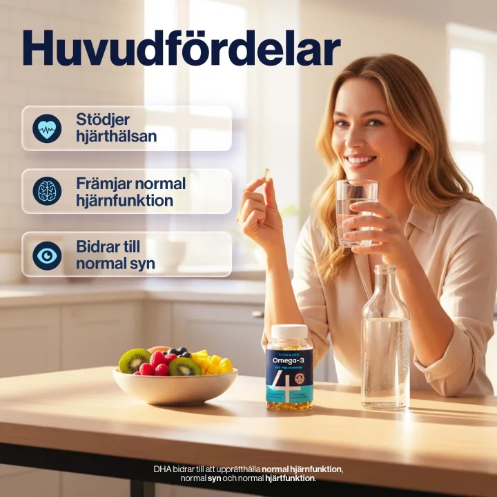 4Him&Her Omega-3 80% Fiskeoljekapsel 120 st 4Him&Her