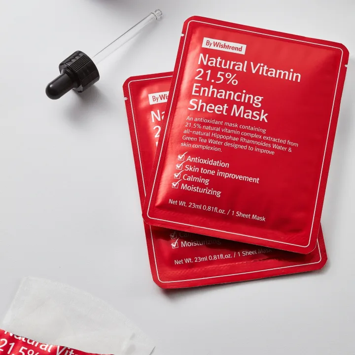 By Wishtrend Natural Vitamin 21.5% Enhancing Sheet Mask 23 ml Bywishtrend