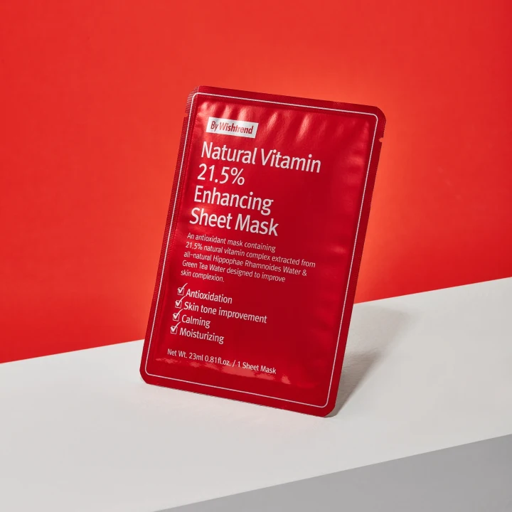 By Wishtrend Natural Vitamin 21.5% Enhancing Sheet Mask 23 ml Bywishtrend