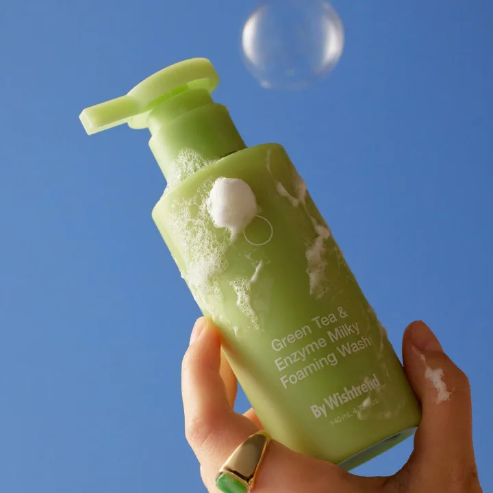 By Wishtrend Green Tea & Enzyme Milky Foaming Wash 140 ml Bywishtrend