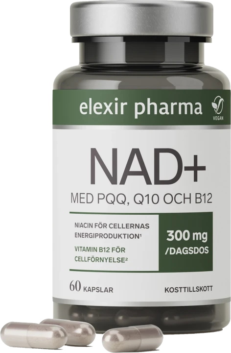 Elexir Pharma NAD+ 60 kapslar Elexir Pharma