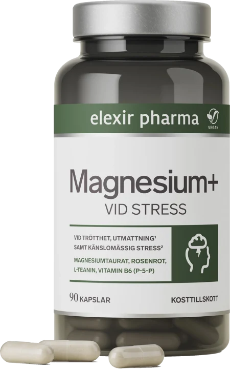 Elexir Pharma Magnesium+ Vid stresss 90 kapslar Elexir Pharma
