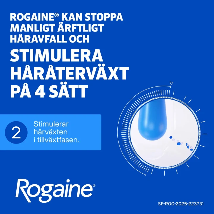 Rogaine® Kutant skum 50mg/g Tryckbehållare 3x60g Rogaine