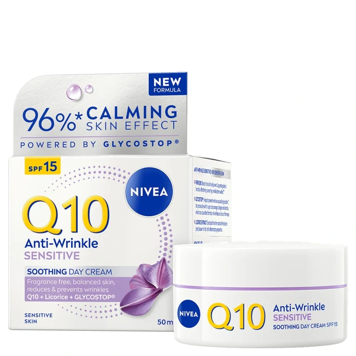 NIVEA Q10 Anti-Wrinkle Sensitive Soothing Day Cream 50 ml Nivea