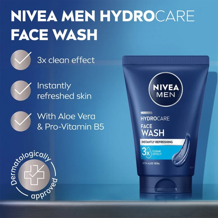 NIVEA Men Hydrocare Face Wash 100 ml Nivea