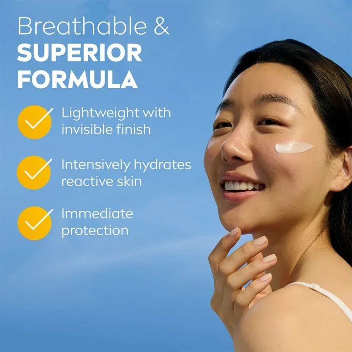 NIVEA Sun UV Face Sensitive Cream SPF 50+, 40 ml Nivea