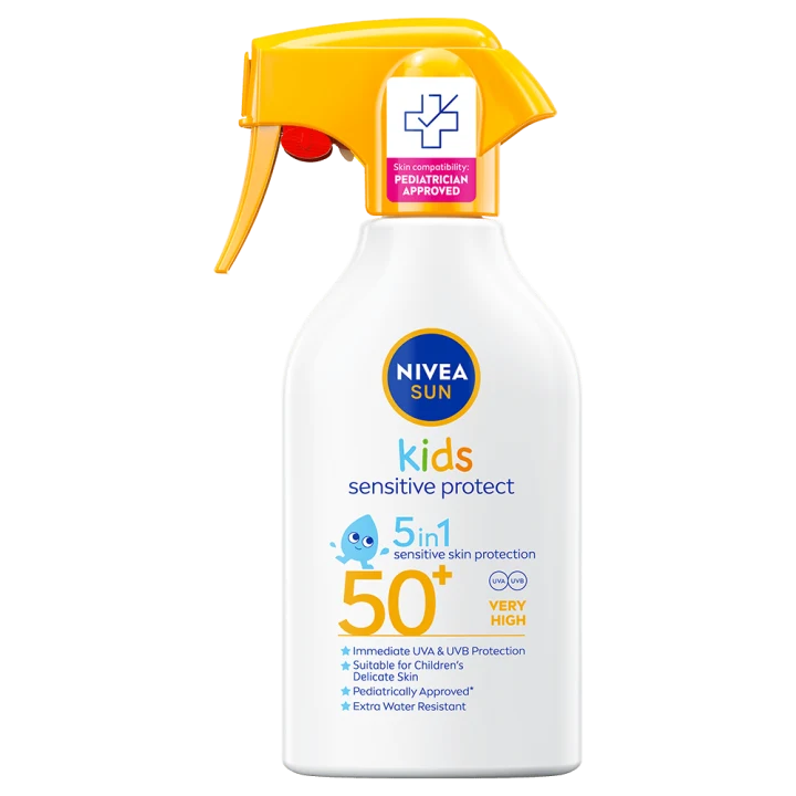 NIVEA Sun Kids Sensitive Protect Sun Trigger Spray SPF 50+, 250 ml Nivea