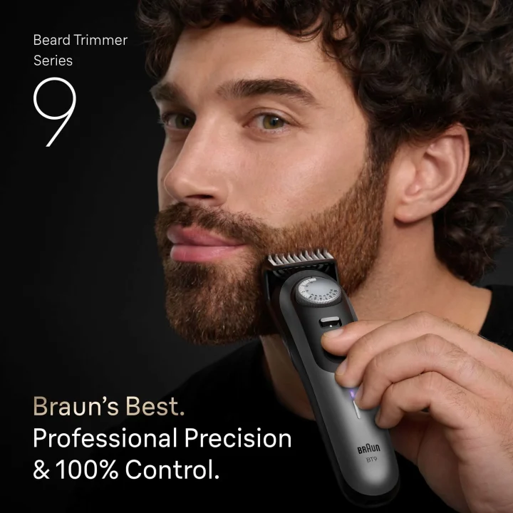 Braun Skäggtrimmer Series 9 BT9520 Krom Braun