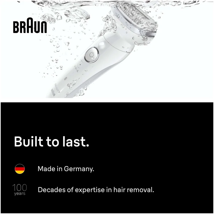 Braun Silk-épil 9 Wet & Dry Epilator 9-030 Silver Braun