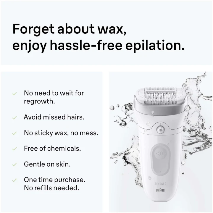 Braun Silk-épil 7 Wet & Dry Epilator 7-041 Silver Braun