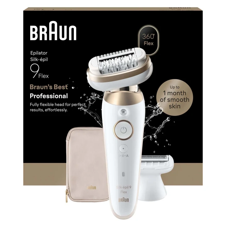 Braun Silk-épil 9 Flex Wet & Dry Epilator 9-030 3D Guld Braun