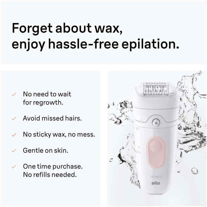 Braun Silk-épil 5 Wet & Dry Epilator 5-011 Flamingo Pink Braun