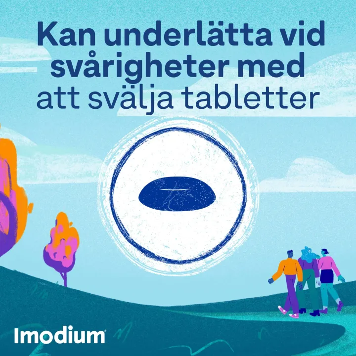Imodium munsönderfallande tablett 12 st Imodium