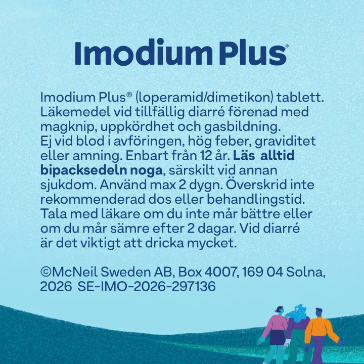 Imodium munsönderfallande tablett 12 st Imodium