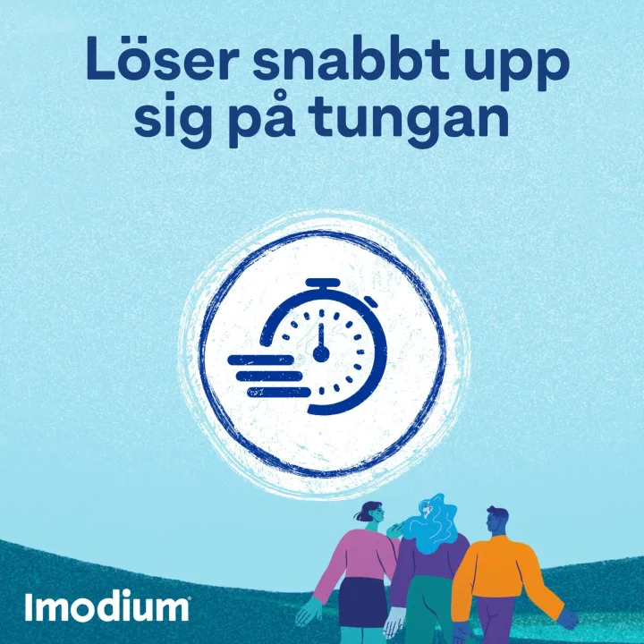 Imodium munsönderfallande tablett 12 st Imodium